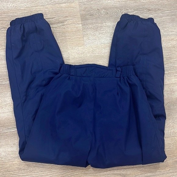 Vintage Obermeyer Artic T Snow Pants (Navy) Retro Ski Pants High Waist women's 8 - Picture 8 of 14